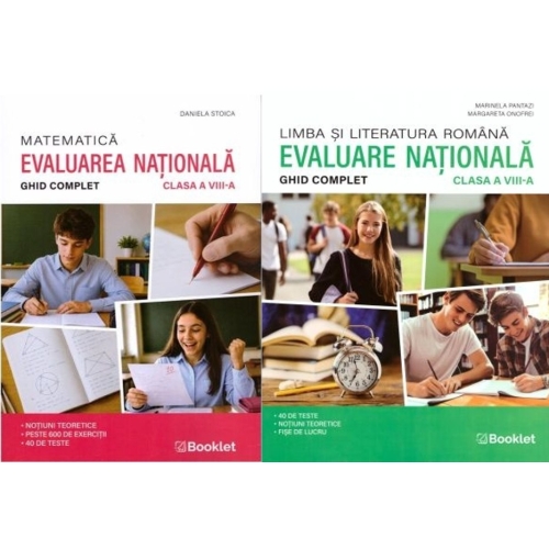 Pachet Limba romana si Matematica Evaluarea Nationala 2027. Ghid complet pentru clasa 8 - Marinela Pantazi Daniela Stoica