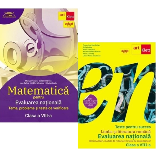 Pachet Evaluarea nationala 2027. Matematica. Clubul matematicienilor si Teste pentru succes. Limba si Literatura Romana - Marius Perianu, Florentina Samihaian