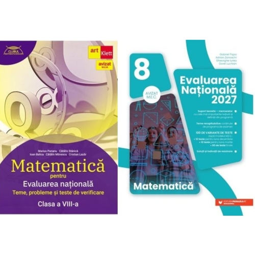 Pachet Evaluarea Nationala  2027 Matematica pentru clasa a 8-a - Marius Perianu Gabriel Popa