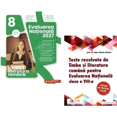 Pachet Evaluarea Nationala 2027. Limba si literatura romana Clasa 8 - Oana Chelaru Cristina Cergan