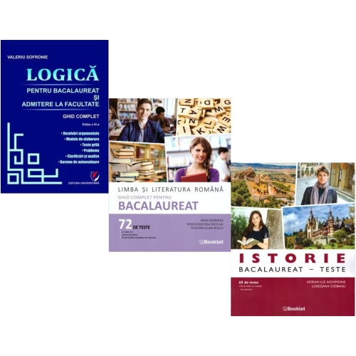 Pachet Bacalaureat Limba si literatura romana Istorie si Logica Ghid complet - Mimi Gramnea Adrian Ilie Aichimoaie Valeriu Sofronie