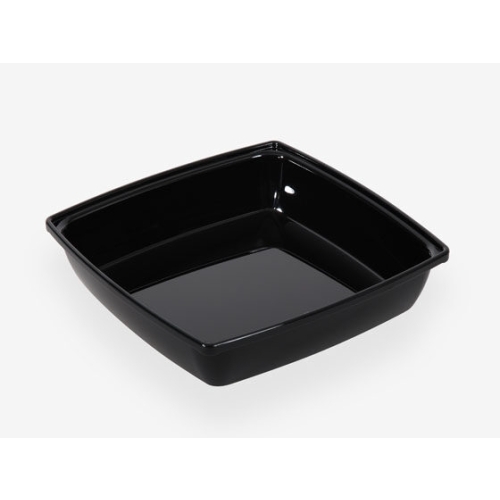 Insertie pentru bol patrat cu capaciate 1.5 litri, din ABS, culoare neagra