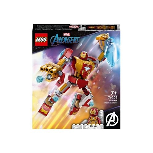 LEGO Marvel. Armura de robot a lui Iron Man 76203, 130 piese | 5702017154190