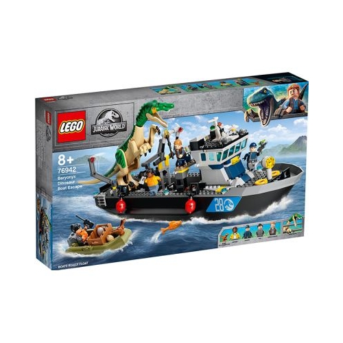 LEGO Jurassic World. Evadarea Baryonyx pe vapor 76942, 308 piese | 5702017079752