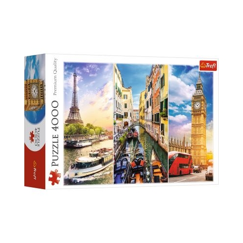 Puzzle Calatorie in Europa, 4000 piese