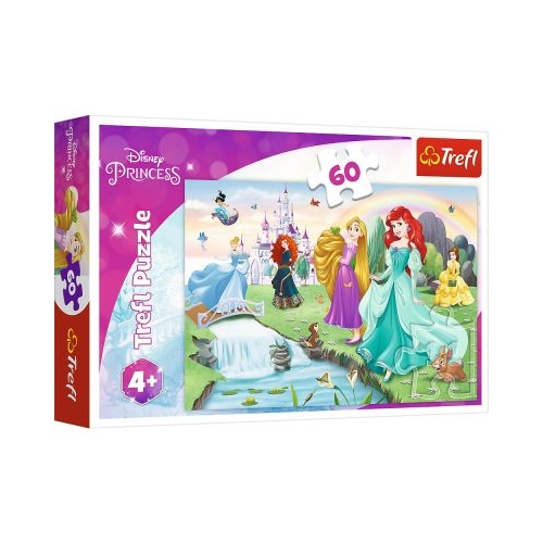 Puzzle Disney Princess intalneste printesa, 60 piese