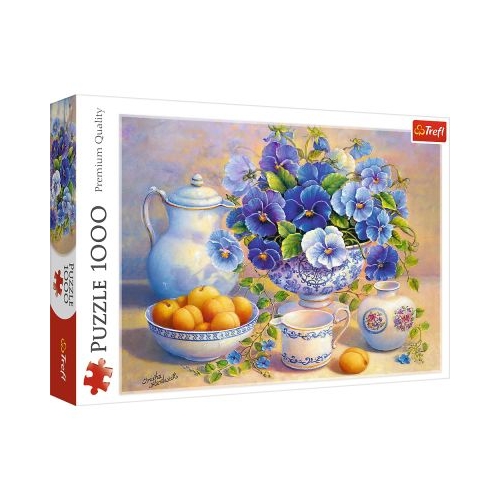 Puzzle Buchet albastru, 1000 piese