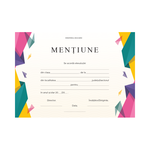 Diploma mentiune (DZC01)