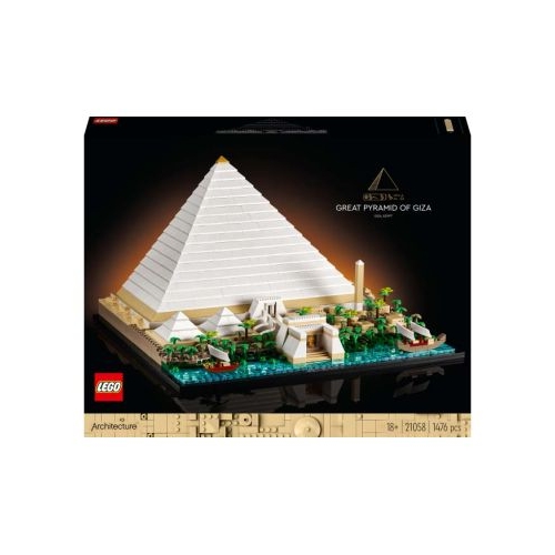 LEGO Architecture. Marea Piramida din Giza 21058, 1476 piese