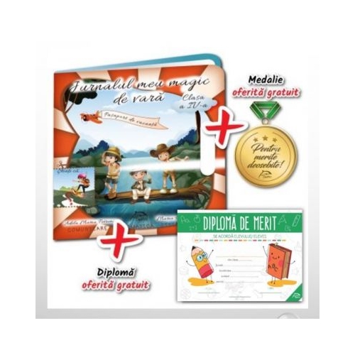 Pachet Jurnalul meu magic de vara, clasa a IV-a