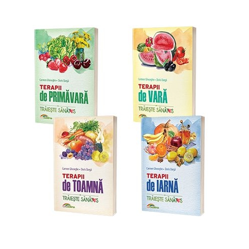 Set 4 carti. Terapii de sezon, traieste sanatos - Gheorghe, Carmen