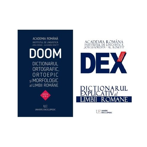 Pachet DEX - DOOM. Dictionarul explicativ al limbii romane si Dictionarul ortografic, ortoepic si morfologic al limbii romane - Academia Romana