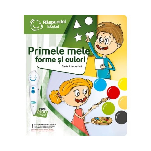 Raspundel Istetel, carte interactiva Primele mele forme si culori