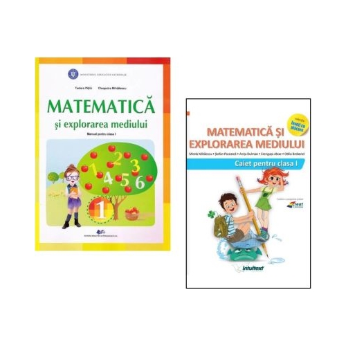 Pachet Matematica si Explorarea mediului clasa 1, Tudora Pitila, Mirela Mihaescu
