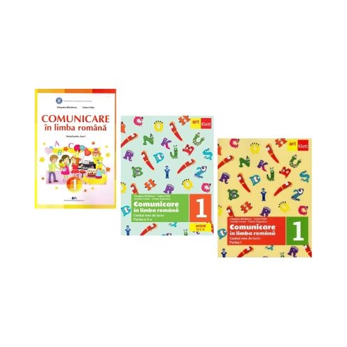 Pachet Manual comunicare in limba romana si caiete de lucru Partea 1 si 2 pentru clasa 1 - Cleopatra Mihailescu Tudora Pitila