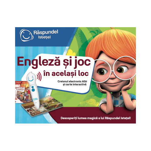 Pachet Raspundel Istetel. Carte si creion interactive, Engleza si Joc in acelasi loc