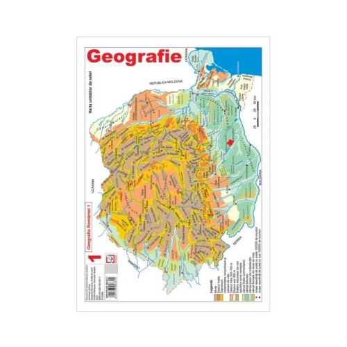 Harta Geografia Romaniei 1 - Cristina Moldovan