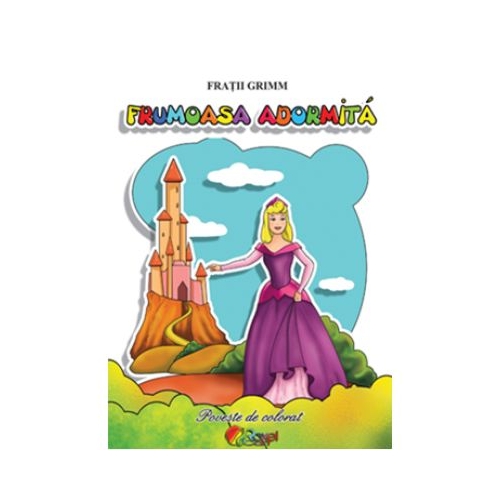 Carti de colorat A5. Frumoasa adormita