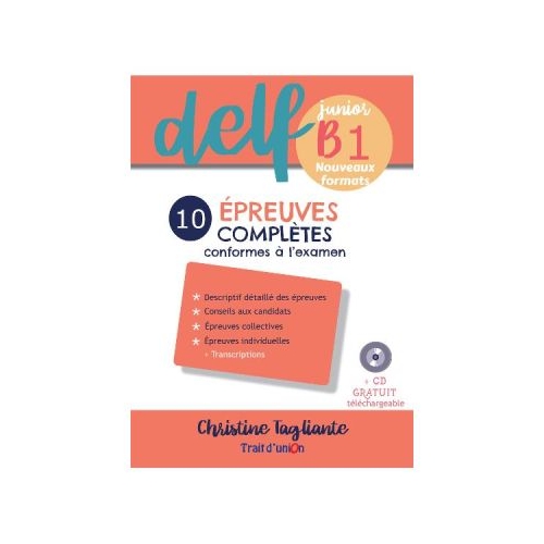 Nouveau DELF junior B1 10 preuves completes