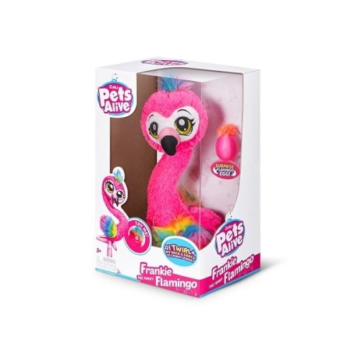 Jucarie de plus interactiva Frankie flamingo dansator Pets Alive