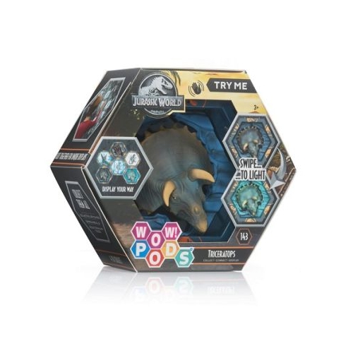 Figurina Dino Triceratrops cu efecte sonore Wow Pods