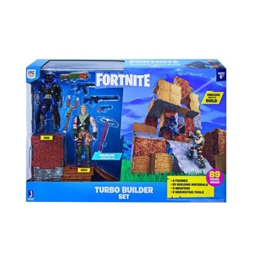 Pachet cu 2 figurine Turbo Builder Jonesy and Raven Fortnite