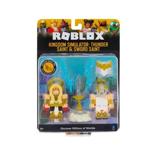 Pachet cu 2 figurine Kingdom Simulator Thunder Saint amp Sword Saint Roblox Celebrity
