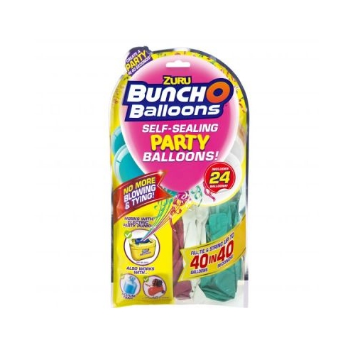 Baloane de petrecere Set Rezerve Roz Bleu Alb Bunch O Balloons 24 baloane