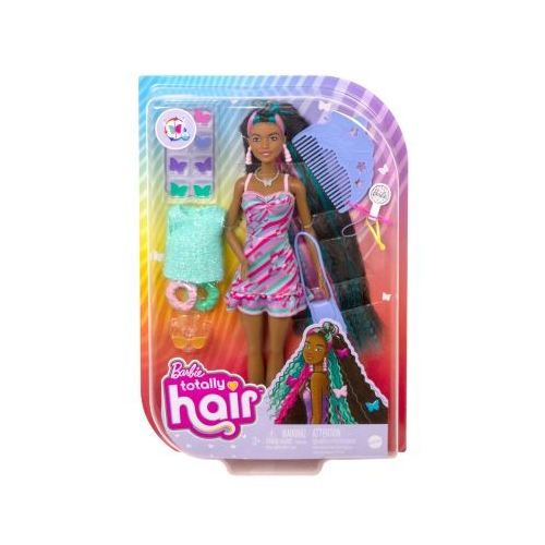 Papusa Barbie Totally Hair curcubeu