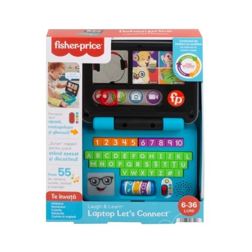 Laptop interactiv in limba romana fisher price laugh and learn
