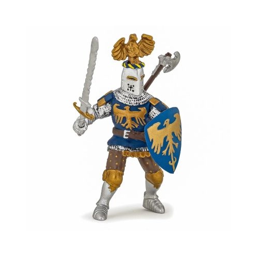 Figurina Papo cavaler albastru cu creasta