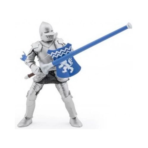 Figurina Papo cavaler cu sulita si scut albastru