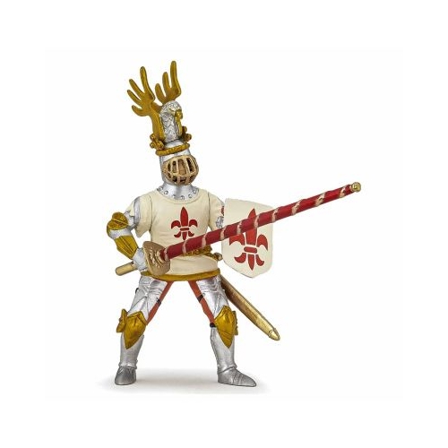 Figurina Papo cavaler crin alb
