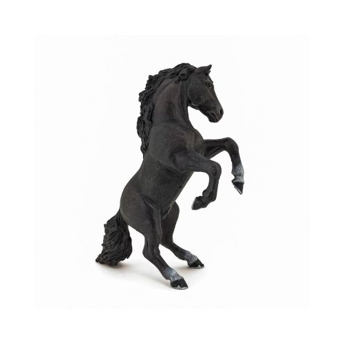Figurina Papo cal negru cabrat