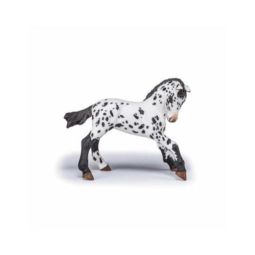 Figurina Papo manz appaloosa negru
