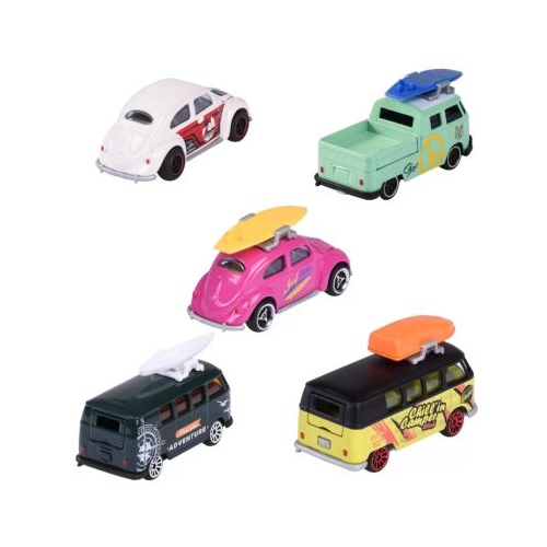 Set 5 masinute din metal volkswagen 7. 5 cm majorette