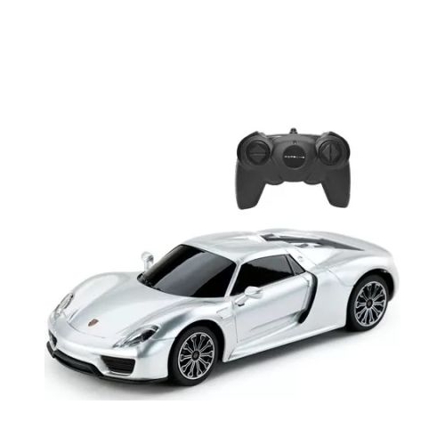 Masina cu telecomanda Porsche Spyder 918 argintiu 1 24 Rastar