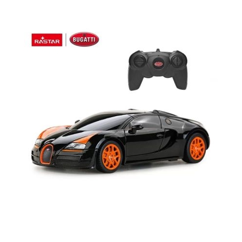 Masina cu telecomanda Bugatti Grand Sport Vitesse negru scara 1 24 Rastar