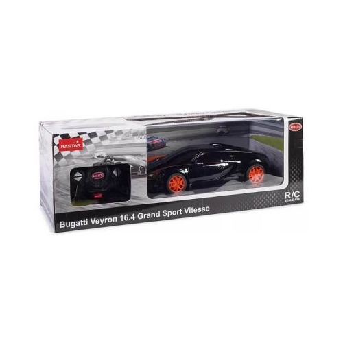 Masina cu telecomanda Bugatti Grand Sport Vitesse negru scara 1 18 Rastar