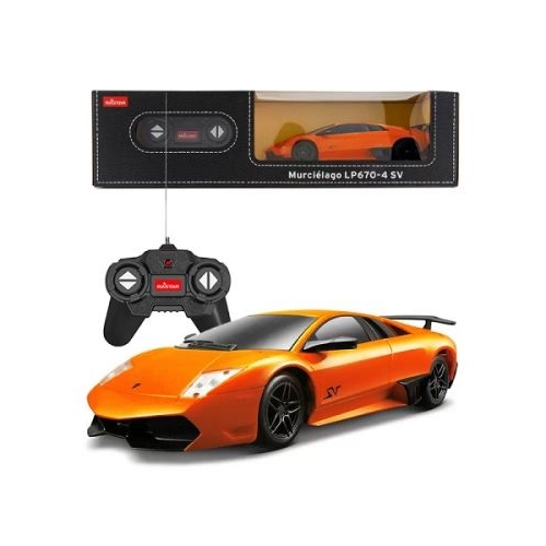 Masina cu telecomanda Lamborghini Murcielago LP670 portocaliu scara 1 24 Rastar