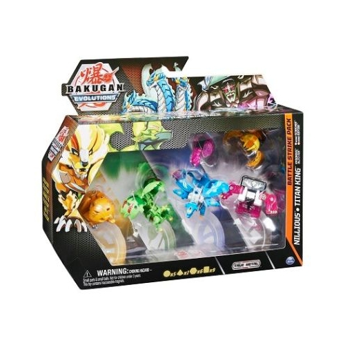 Bakugan S4 Pachet Starter 4 piese Nillious Titan King Hydorous Blitz Fox