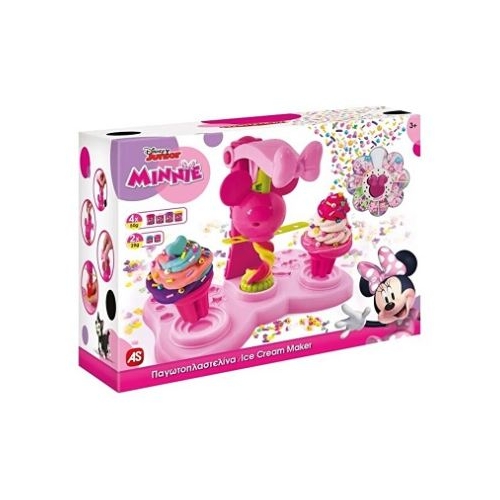 Masina de inghetata de plastilina Minnie cu decoratiuni colorate