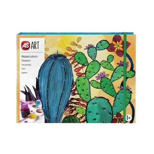 Set desen As Art acuarela flori