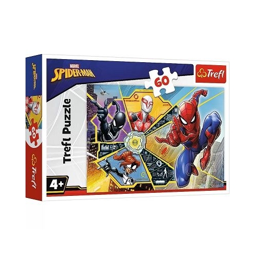 Puzzle 60 piese Spiderman Panza de paianjen Trefl