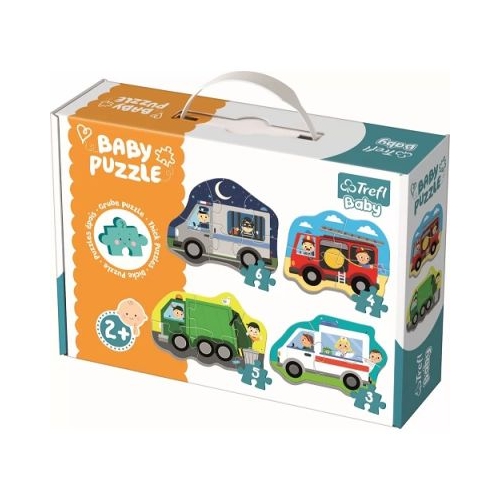 Puzzle Baby Classic Vehicule si meserii 18 piese Trefl