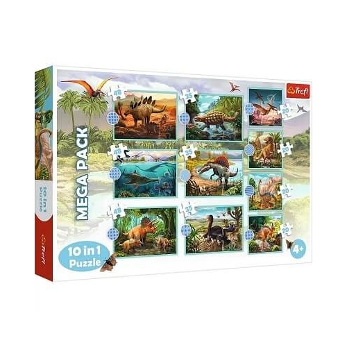 Puzzle 10in1 Lumea dinozaurilor Trefl