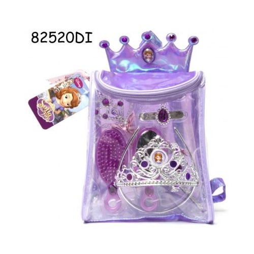 Rucsac cu accesorii Sofia 8 piese Disney Sofia Intai