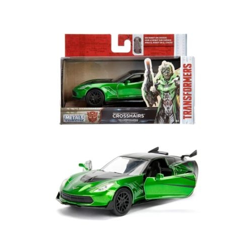 Masinuta transformers metalica chevy corvette scara 1 32 jada
