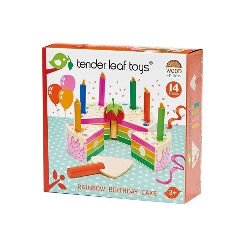 Tort pentru aniversari Curcubeu 14 piese