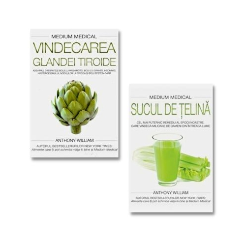 Pachet Medium medical Vindecarea glandei tiroide si Sucul de telina - Anthony William